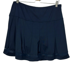 Lucky In Love Navy Pleated Skort